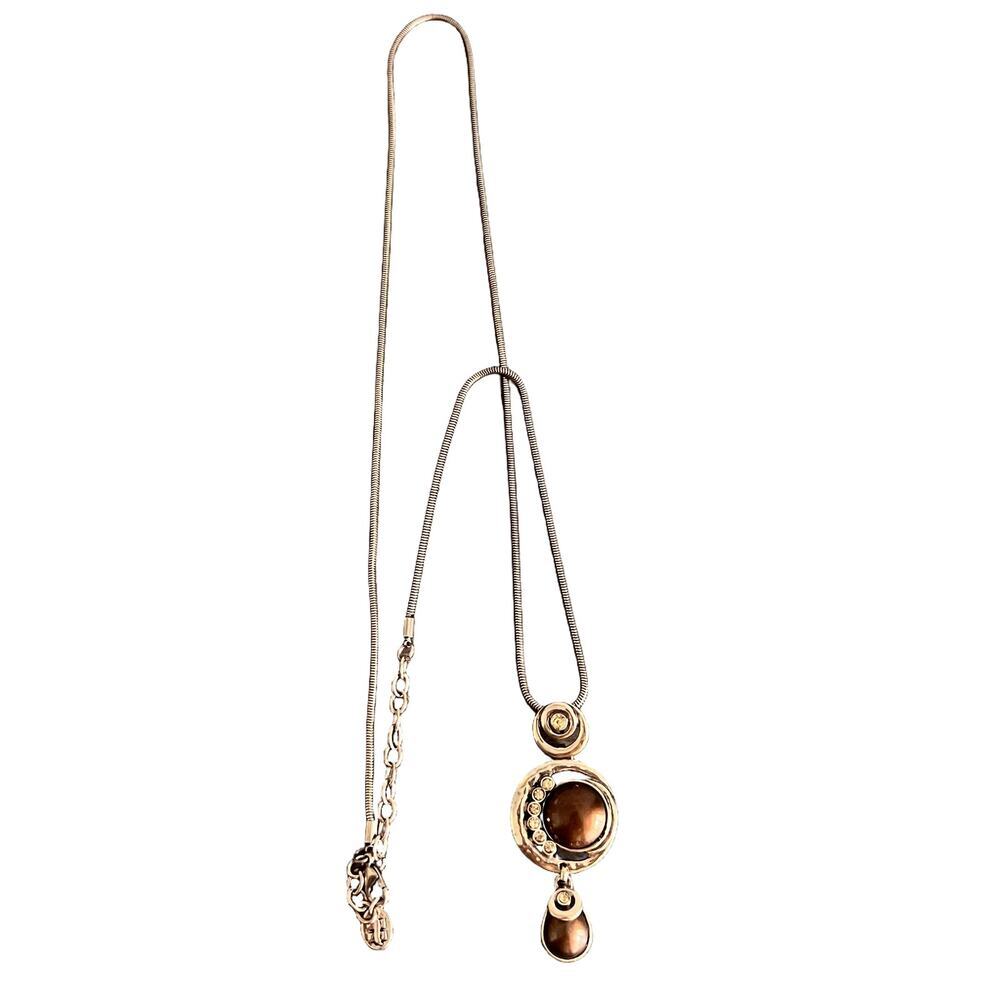 Howard's Jewelry Collection Brown Pendant Elegant Necklace